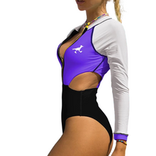 Game On - SwimSuit - Purple X White