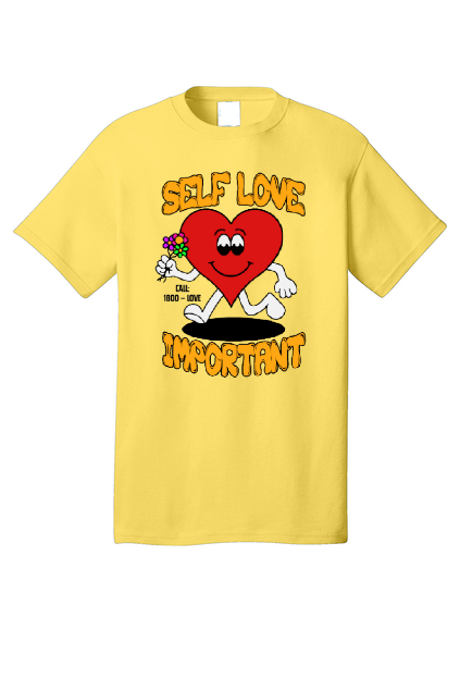 SELF LOVE IMPORTANT - YELLOW X WHITE