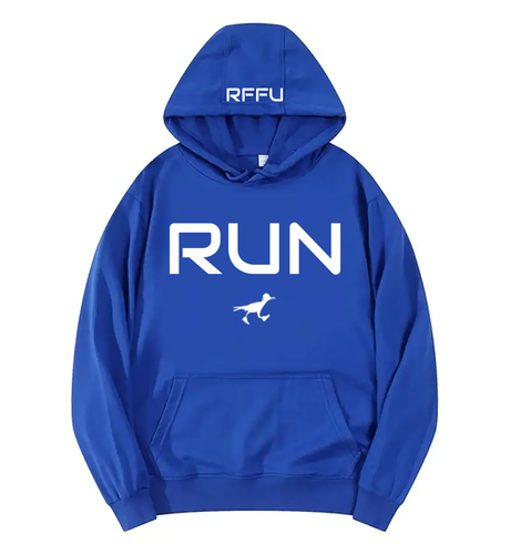 RUN - HOODIE - BLUE / WHITE