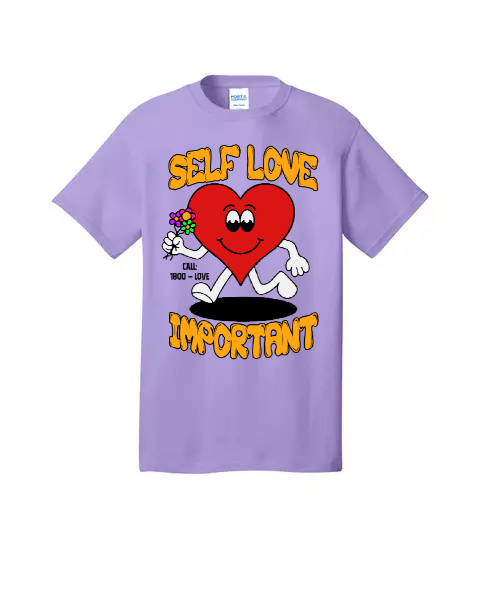 SELF LOVE IMPORTANT - PURPLE X WHITE