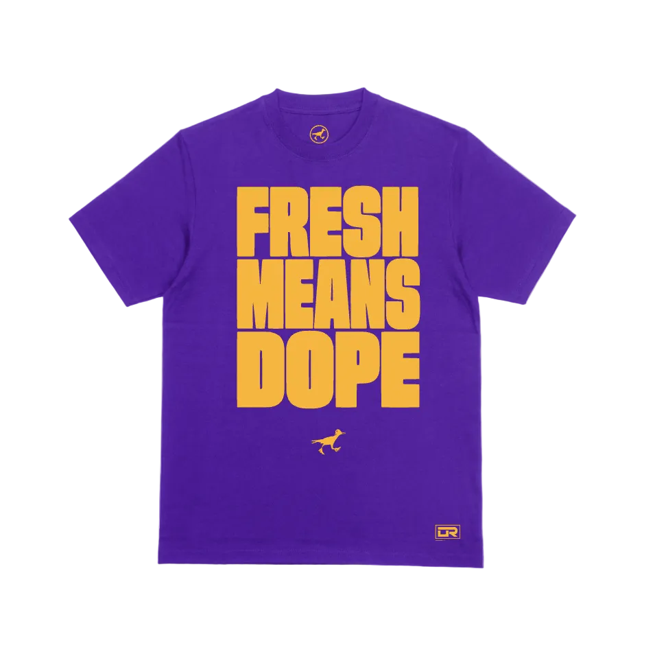 FMD - T SHIRT - PURPLE X GOLD
