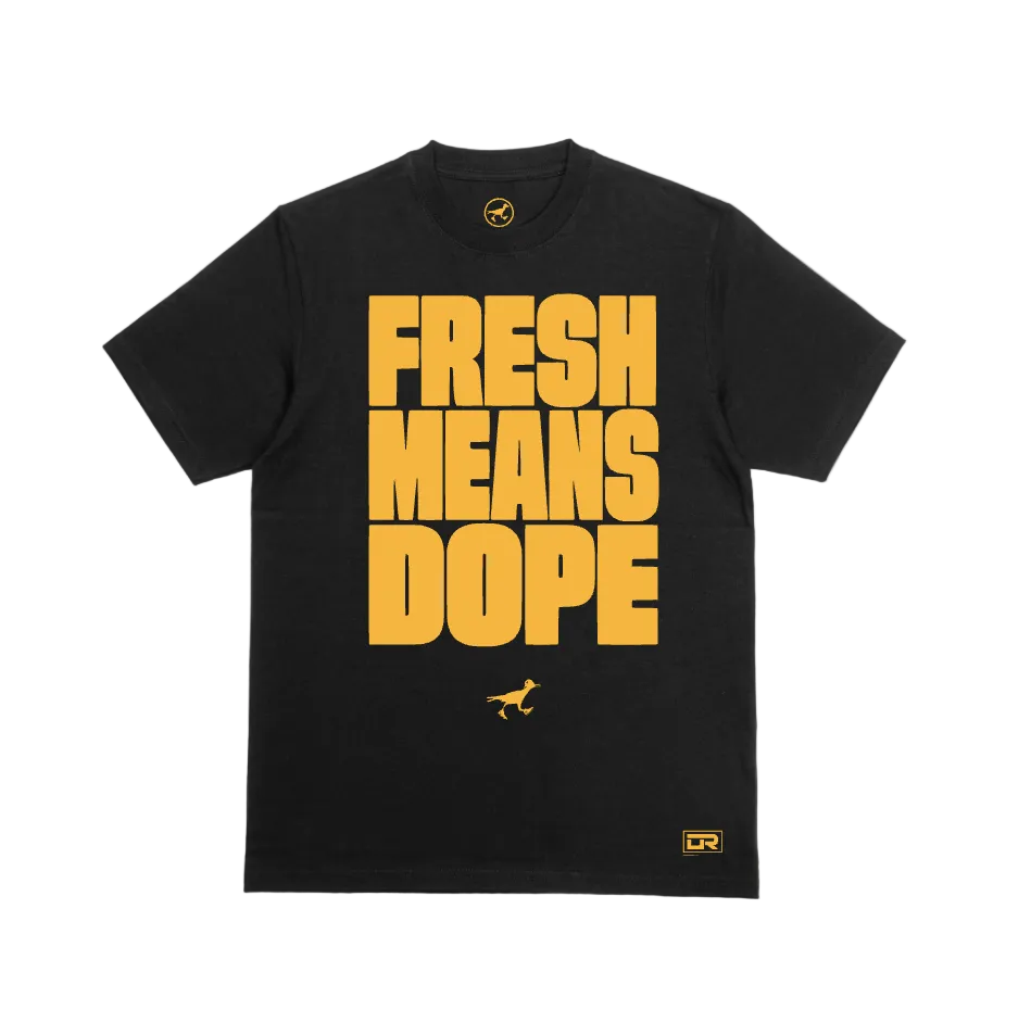 FMD - T SHIRT - BLACK X GOLD