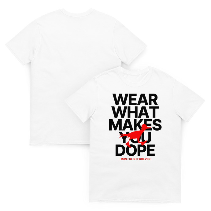 WEAR YO VIBES TEE  - WHITE X BLACK