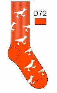 Places To Go - Socks - Orange X White