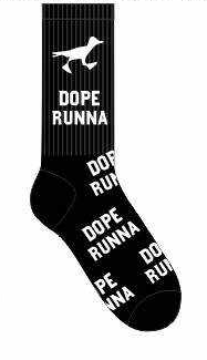 Road Runna Plus - Socks - Black X White