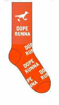 Road Runna Plus - Socks - Orange X White