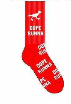 Road Runna Plus - Socks - Red X White